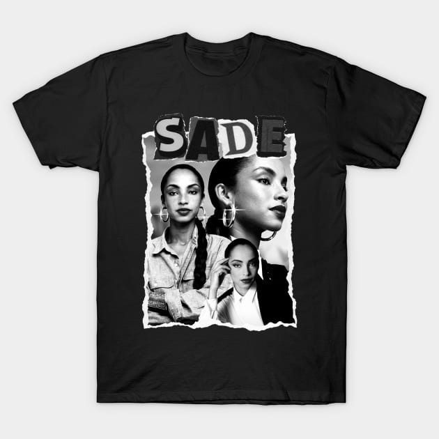 Sade - Sade Adu Vintage Bootleg T-Shirt by bmbg trian